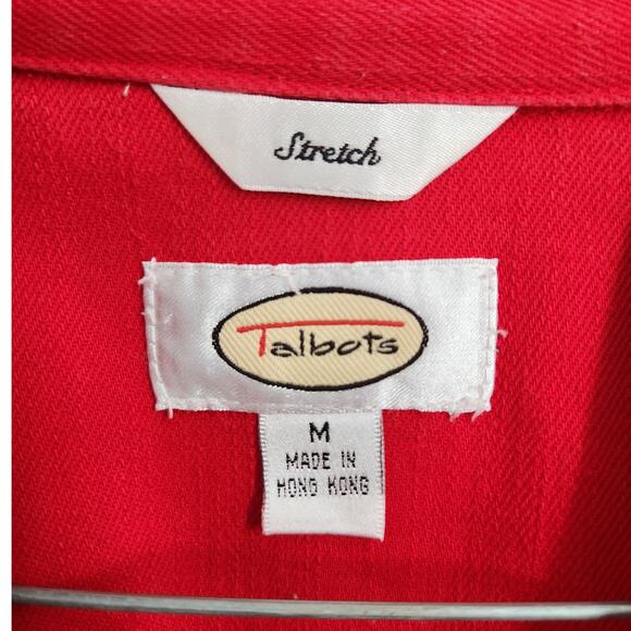 Talbots Red Denim Jacket - Picture 3 of 4